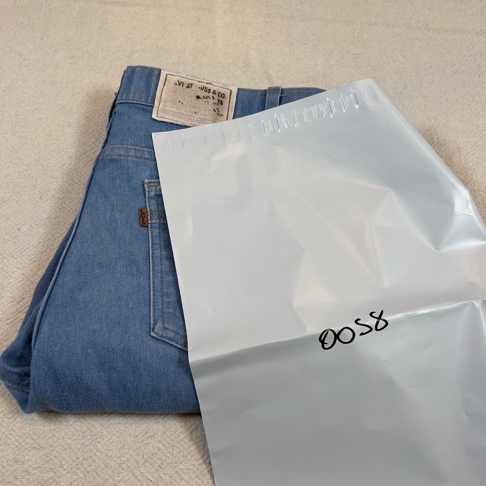 Levi's Action Jeans Womens 36x32 Light Blue Denim Jeans Vintage 90s - Picture 8 of 9